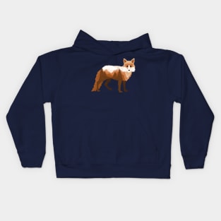 Dramabite Fox Vixen Double Exposure Surreal Wildlife Native Animal Kids Hoodie